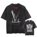 Camiseta con estampa de Berserk Guts